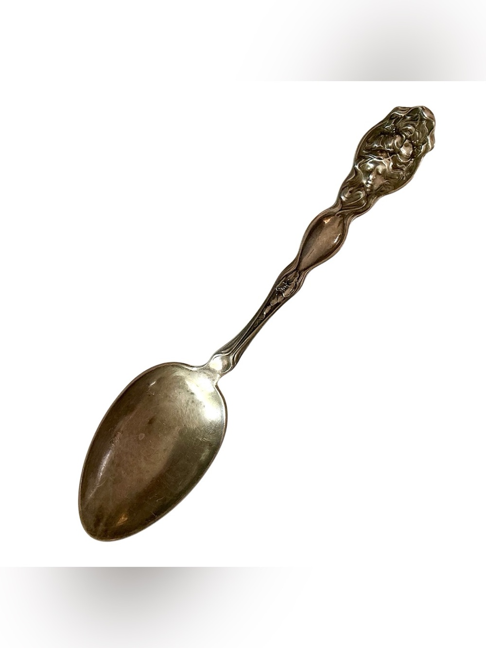 Unger Bros Evangeline Pattern Sterling Teaspoon - Art Nouveau - c 28.1 grams